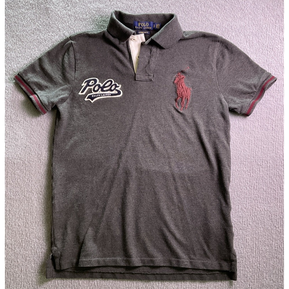 Polo Ralph Lauren Women's Custom Slim Fit Big Pony Polo Shirt - Small/SP- Gray